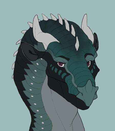Example of a flatcolor headshot